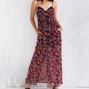 Band of gypsies paisley maxi dress XS
